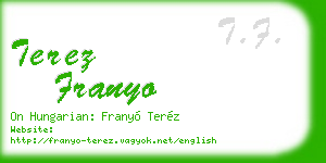 terez franyo business card